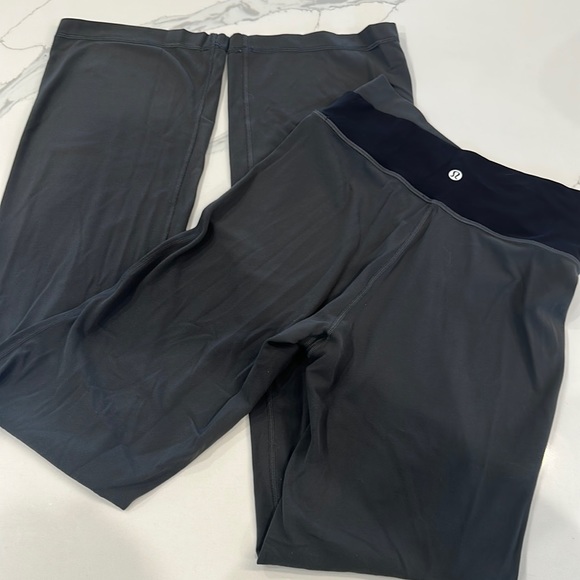 LULULEMON Throwback Astro Pant Graphite Grey / Black Size 6 - Picture 4 of 7